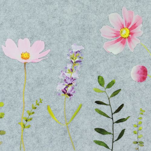 Artikel Platzdeckchen Tischmatte Filz Blumen 45x4,5x35cm 4St