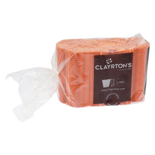 Artikel Plisseemanschetten für Blumentöpfe Orange 14,5cm 100 St