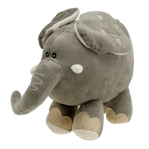 Plüschelefant 35cm Grau