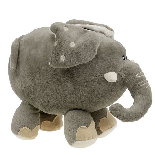 Floristik24 Plüschelefant 35cm Grau