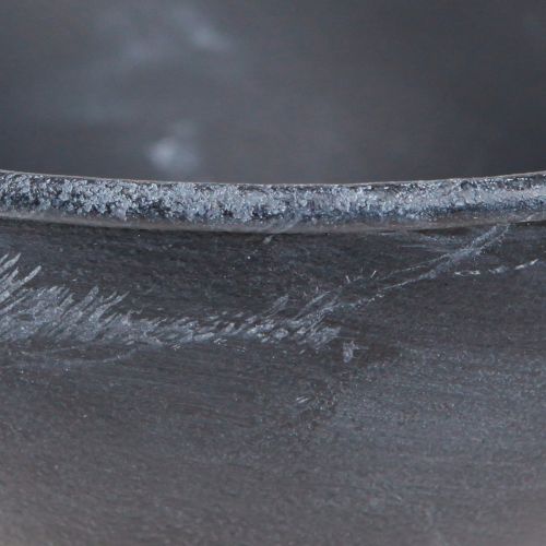 Floristik24 Pokalschale Metall Pflanzschale Anthrazit Ø20,5cm 2St