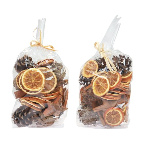 Floristik24 Potpourri Weihnachten Zapfen Orangenscheiben Zimt Holz 150g