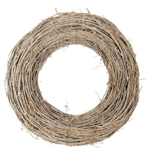 Dekokranz Zweige Rattan Weiß gewaschen für kreative Gestaltung 50cm kaufen | Floristik24.de