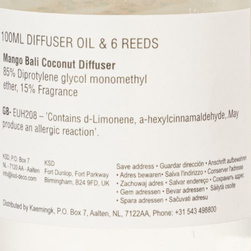 Artikel Raumduft Diffuser Raumduft mit exotischem Kokos- und Mangoduft für langanhaltende Frische zu Hause 19cm 2St