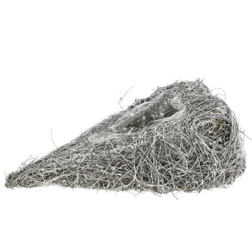 Rebenherz zum Bepflanzen weißgewaschen 35cm x 23cm 1St | Floristik24.de