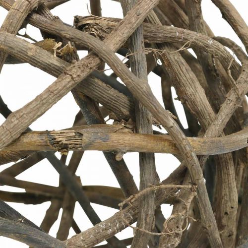 Floristik24 Deko Kugel Rebenholz Natur Dunkel Ø25cm