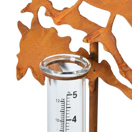 Floristik24 Regenmesser Garten Stecker Rost Vogel 23x7,5x110cm