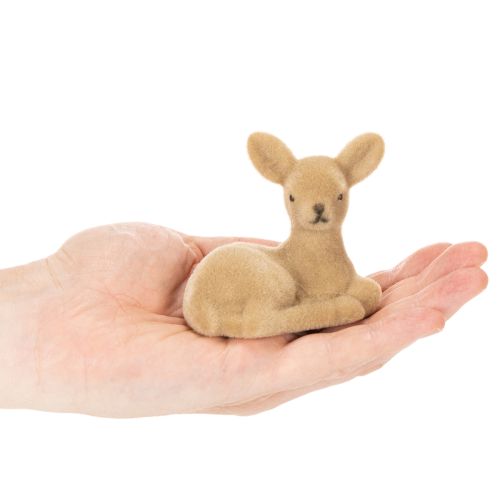 Deko Rehkitz Figur liegend für Tischdeko 8cm 6St | Floristik24.de