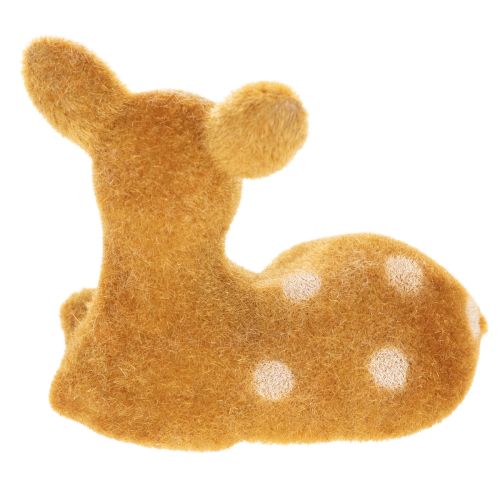 Deko Rehkitz Figur liegend für Tischdeko 8cm 6St | Floristik24.de