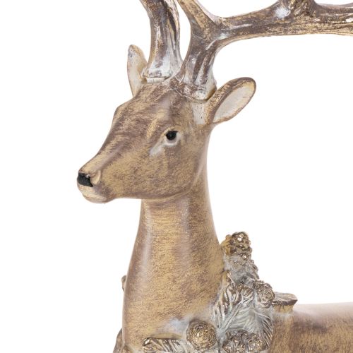 Dekofigur Hirsch stehend mit