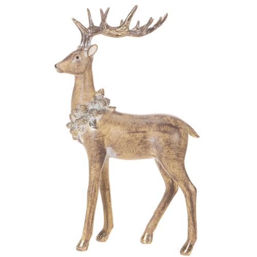 Dekofigur Hirsch stehend mit