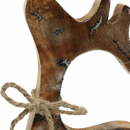 Floristik24 Weihnachtsdeko Dekofigur Rentier Holz 25cm