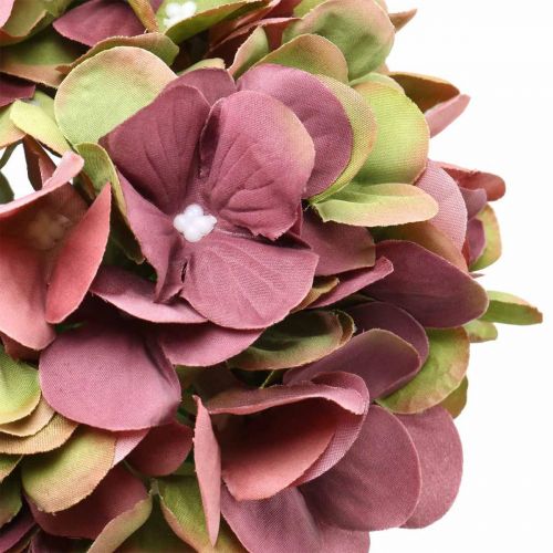 Floristik24.de Hortensie künstlich Kunstblume groß Bordeaux 80cm-69802 Rosa