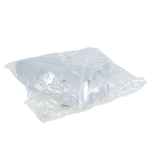Floristik24 Ringkissen Herzform 18cm Weiß