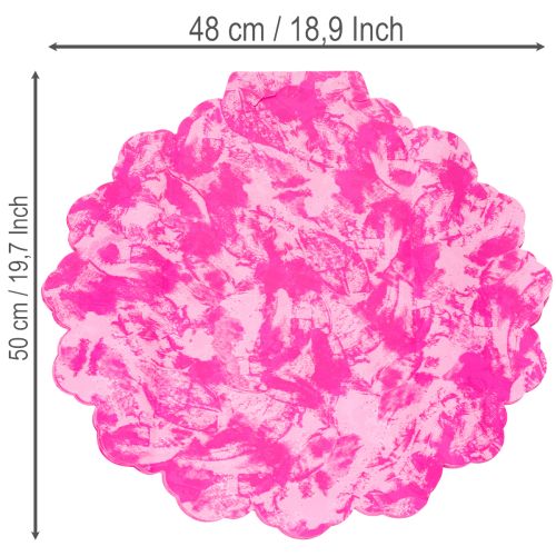 Blumenmanschette Rondella pink für Blumensträuße 48cm | Floristik24.de
