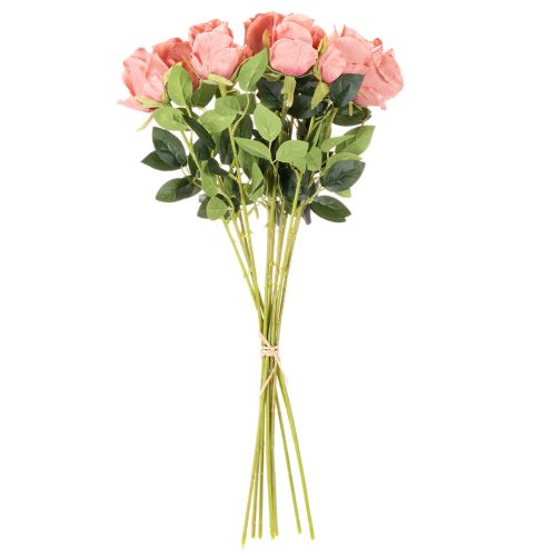 Kunstblume Rose im Bund Langer Stiel 62cm 12St | Floristik24.de