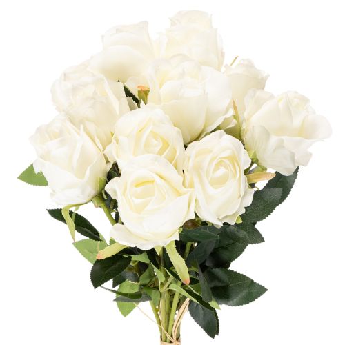 Kunstblume Rose Langer Stiel für Vase 62cm 12St | Floristik24.de