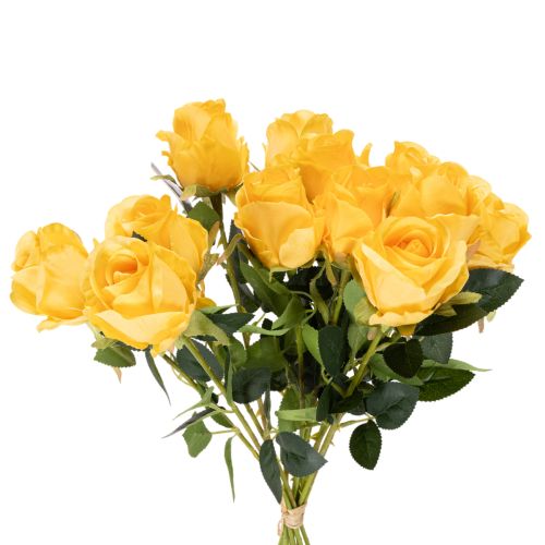Künstliche Rose mit langem Stiel Kunstblume 62cm 12St | Floristik24.de