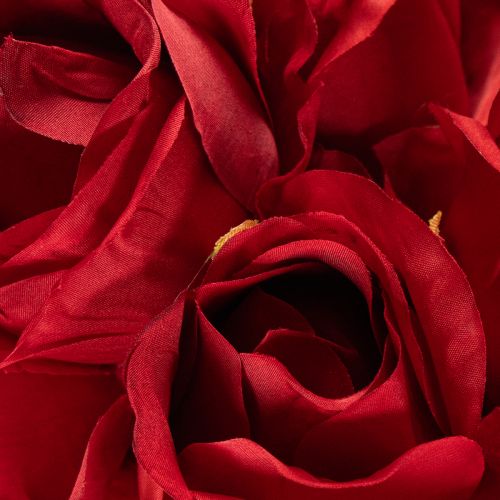 Künstliche Rose mit langem Stiel Rote Kunstblume 62cm 12St | Floristik24.de