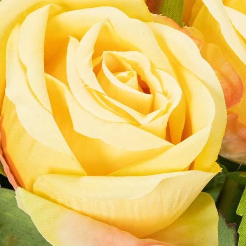 Artikel Rosenstrauß Blumenarrangement für elegante Dekoration im Wohnbereich 44cm 6St