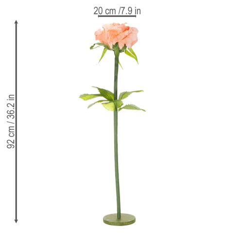 Artikel Kunstblume Rose für elegante und charmante Dekoration im Innenbereich 92cm