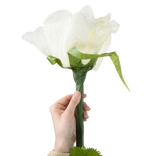 Artikel Kunstblume Rose zum Dekorieren für Wohnräume und Hochzeiten 92cm