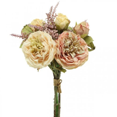 Rose 56cm olive-braun DP Kunstblumen Seidenblumen künstliche Blumen Rosen 