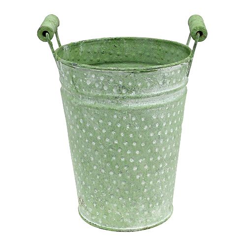 Rosentopf mit Griffen Ø14,5cm H19cm Grün | Floristik24.de