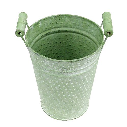 Rosentopf mit Griffen Ø14,5cm H19cm Grün | Floristik24.de