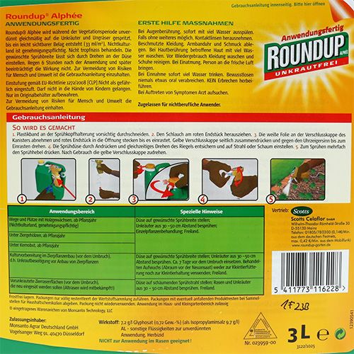 Floristik24 Celaflor Roundup Alphée Unkrautfrei 3L