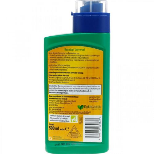 Floristik24 Roundup Universal Unkrautfrei Konzentrat Unkrautvernichter 500ml