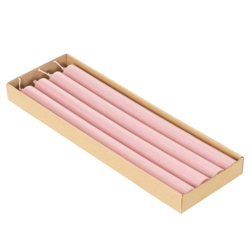 Rustic Kerzen Stabkerzen durchgefärbt Rosa 350/28mm 4 St | Floristik24.de