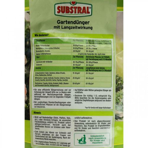 Artikel Dünger Substral Gartendünger Langzeitwirkung Düngemittel 5kg