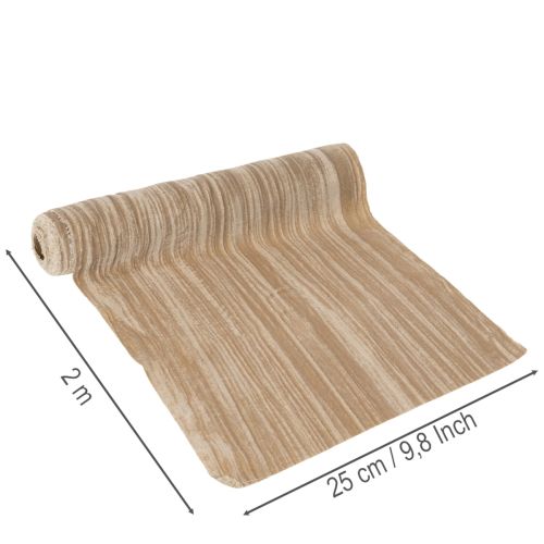 Tischläufer Samtband Crushed Velvet 25cm 2m | Floristik24.de