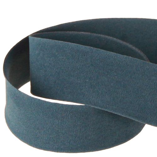 Floristik24 Samtband Blau Geschenkband Dekoband Band 25mm 7m