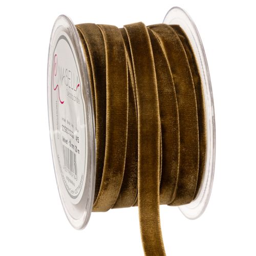 Dekoband Samt schmal Samtband auf Rolle 10mm 20m