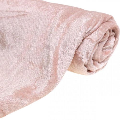 Dekostoff Velvet Altrosa Samtstoff Tischdeko 140×300cm