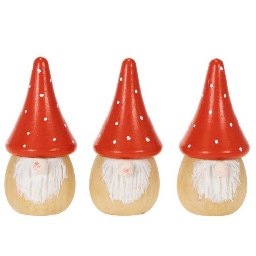 Mini Wichtel Figur Fliegenpilz Tischdekoration 10cm 6St | Floristik24.de