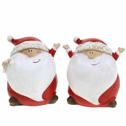 Floristik24.de Weihnachtsdeko Dekofigur 2St-66044 7,5cm Weihnachtsmann