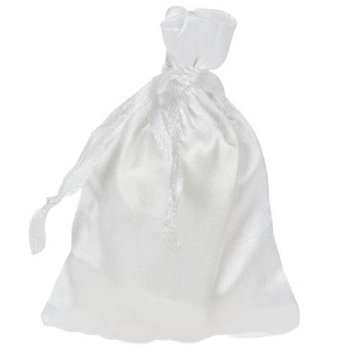 Artikel Geschenkbeutel Satin Satinsäckchen Weiß 6,5×10cm 10St