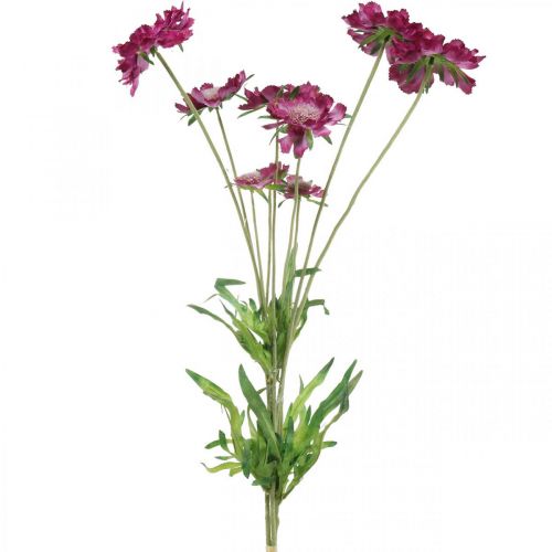 Floristik24 Skabiose Kunstblume Pink Sommerblume H64cm Bund à 3St