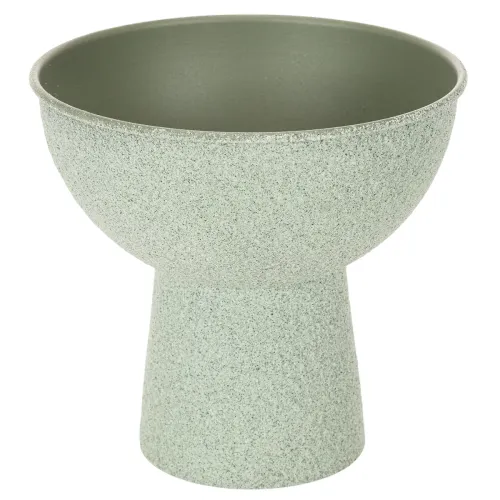 Pflanzschale auf hohem Fuß modern rund 18cm