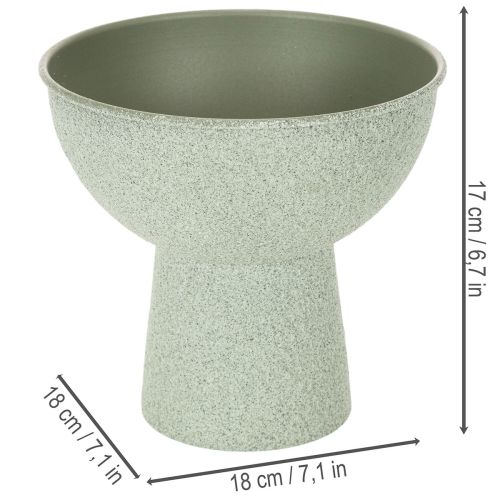 Pflanzschale auf hohem Fuß modern rund 18cm | Floristik24.de