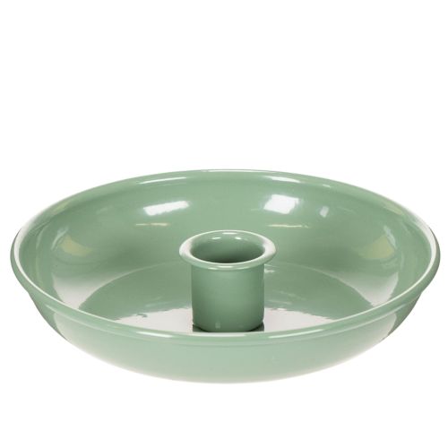 Kerzenständer Metall grün dekorativ für Tafelkerzen 13cm