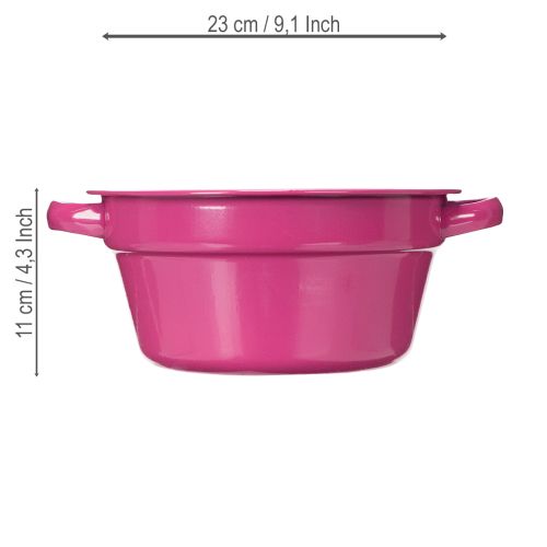 Artikel Pflanzschale Metall Sommerdekoration im Wohbereich 23cm 3St