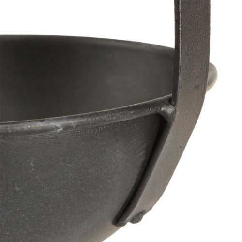 Floristik24 Schale zum Bepflanzen Deko Kelle Anthrazit Ø12,5cm 3St