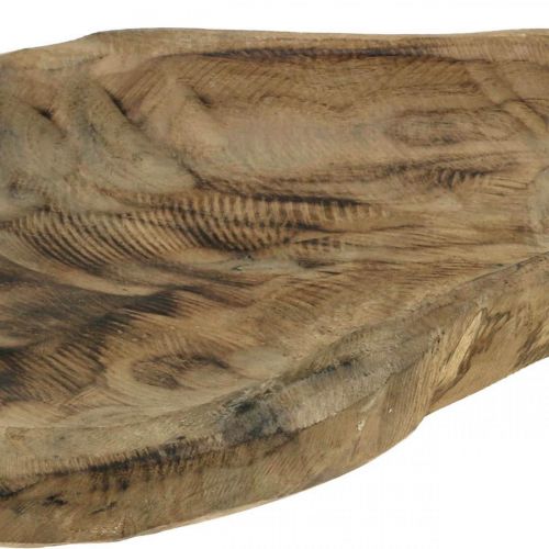 Floristik24 Dekoschale Paulownia Holz, Tischdeko, Pflanzgefäß L34cm H5cm