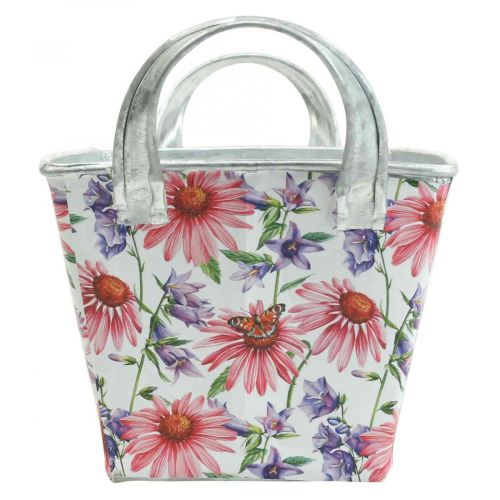 Artikel Jardiniere Frühling Blumenkasten Metall Deko 20×12,5×10cm