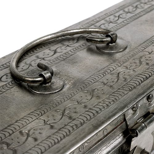 Floristik24 Schatulle Silber eckig 24cm x 8cm H6cm