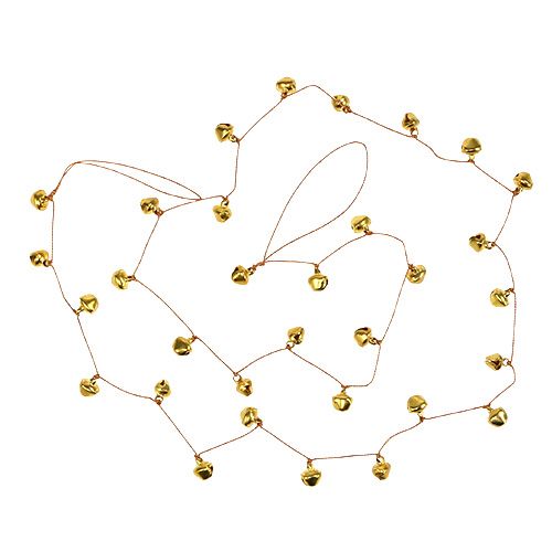 Floristik24 Schellen Kette Gold Ø1cm L130cm